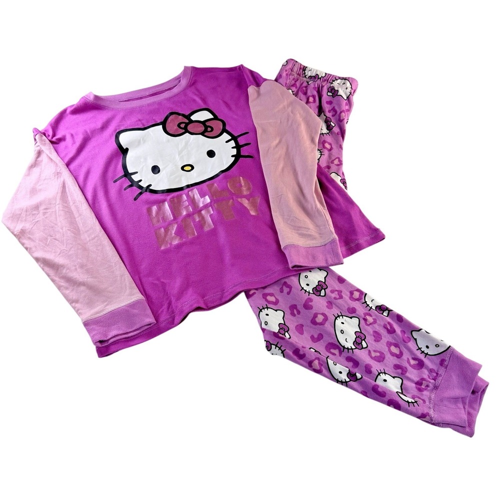(NWT) Women's Hello Kitty Pajama‎ Set Pink Size M